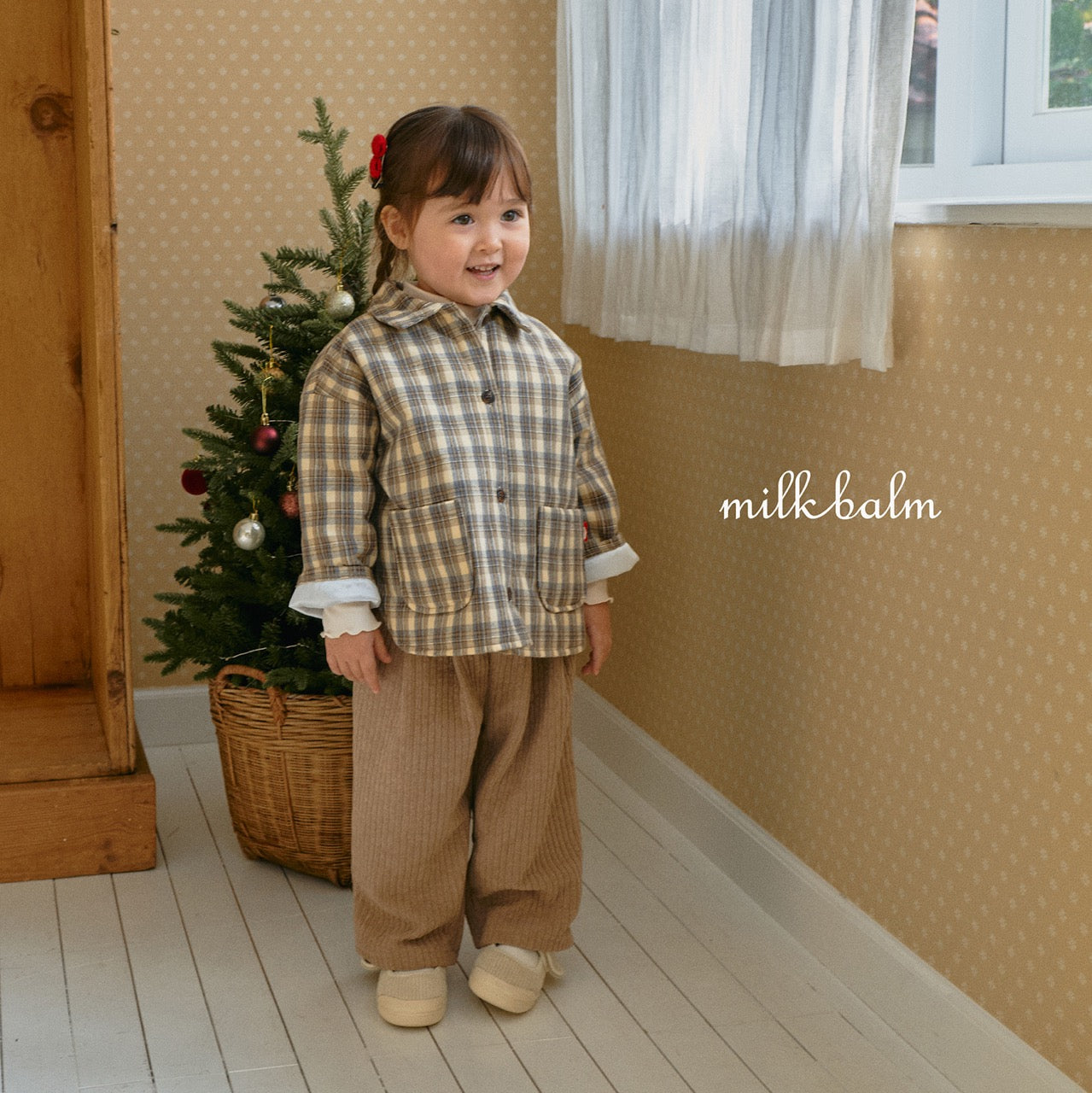 韓國童裝 25秋冬 | MK25419 Check Shirt