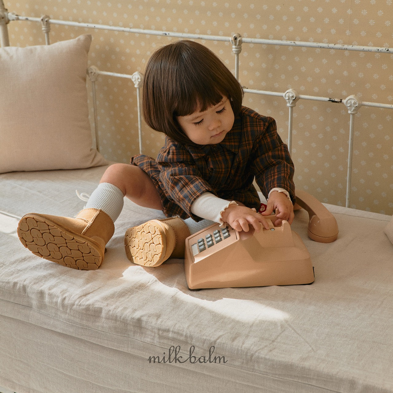 韓國童裝 25秋冬 | MK25418 Check Baby Suit