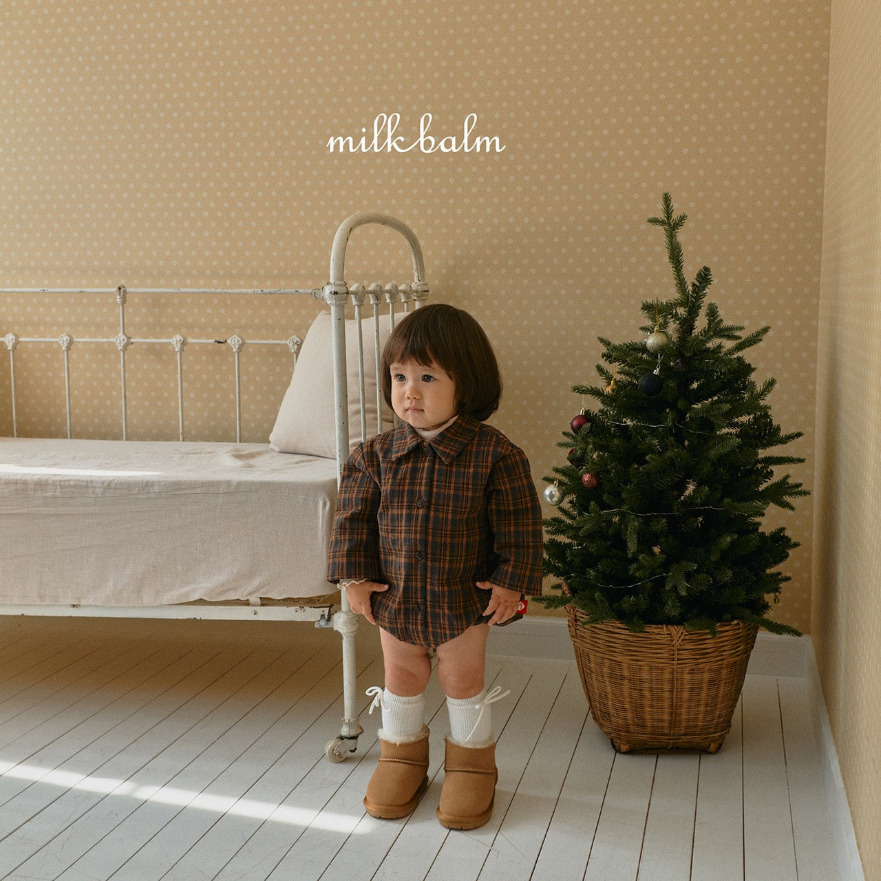 韓國童裝 25秋冬 | MK25418 Check Baby Suit