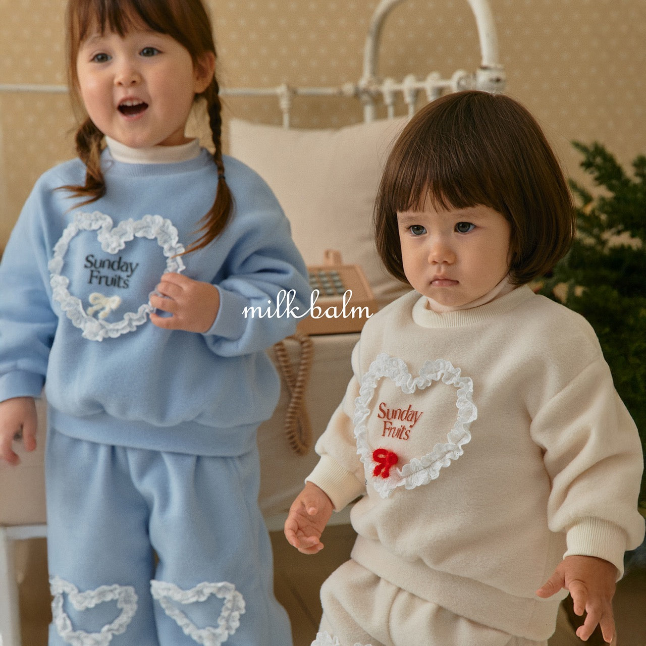 韓國童裝 25秋冬 | MK25408 Heart Pants