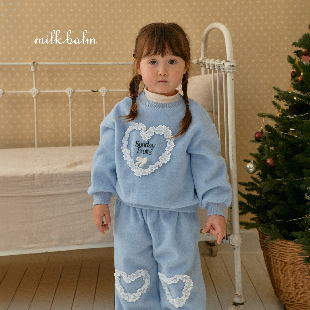 韓國童裝 25秋冬 | MK25408 Heart Pants