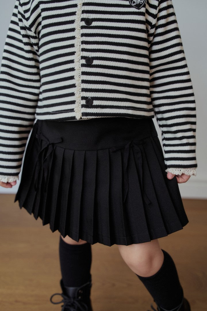 韓國童裝 26秋| MN08 Ribbon Pleated Skirt 短裙 (90-140)