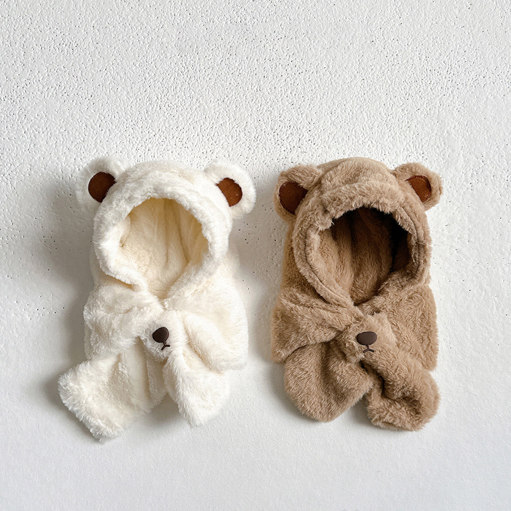 韓國童裝 25秋冬 | VV25401 Teddy bear balaclava