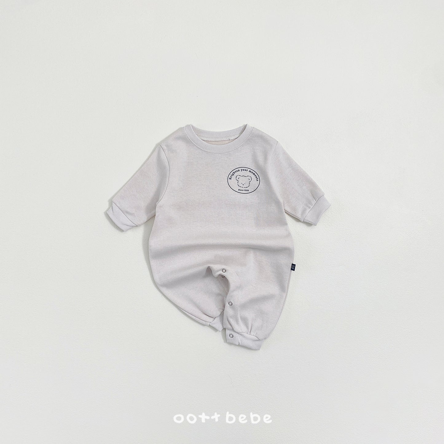 韓國童裝 26SS | OT29 親子裝 | Minimal Bear Baby Romper (55-75cm)