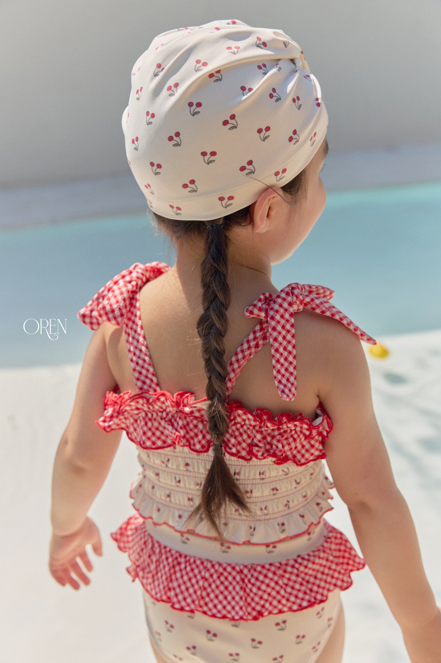韓國童裝 26夏| OR88 Roshell Cherry Swim Cap 羅歇爾櫻桃泳帽 (One Size)
