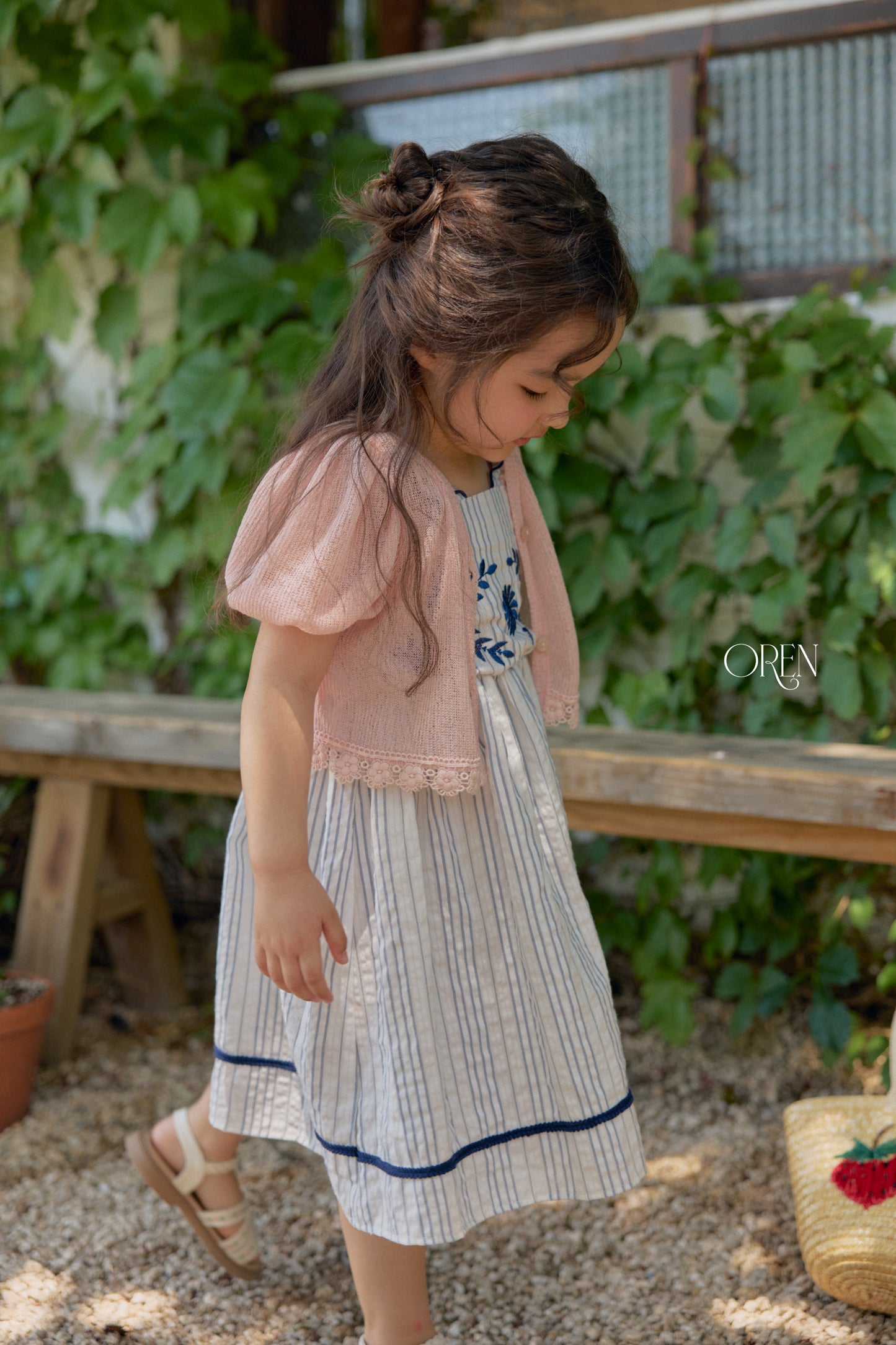 韓國童裝 26夏| OR77 Chacha Linen Cardigan 恰恰亞麻針織外套 (90-120)