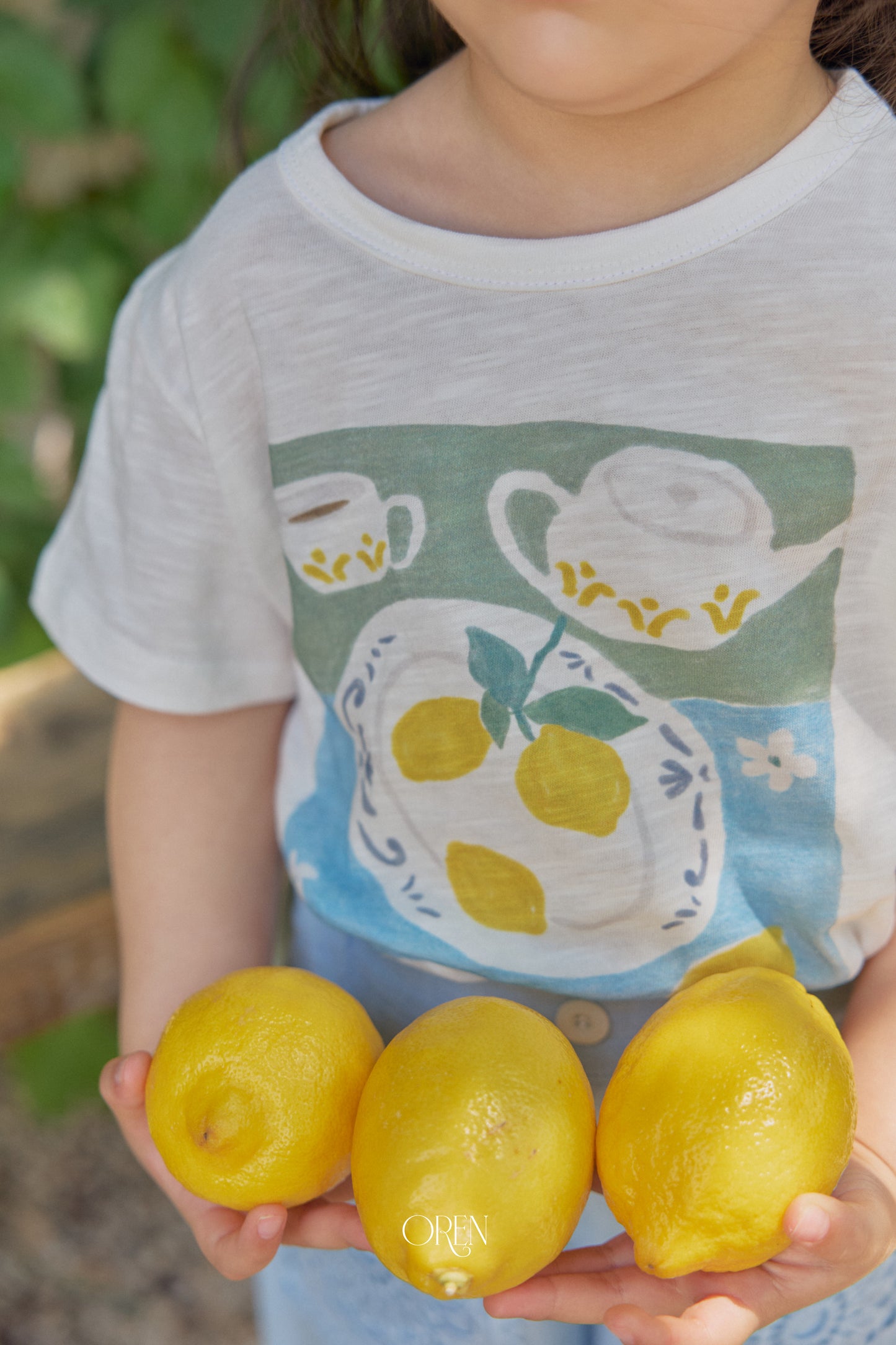 韓國童裝 26夏| OR76 Maison Lemon T-shirt 梅森檸檬T恤 (90-120)
