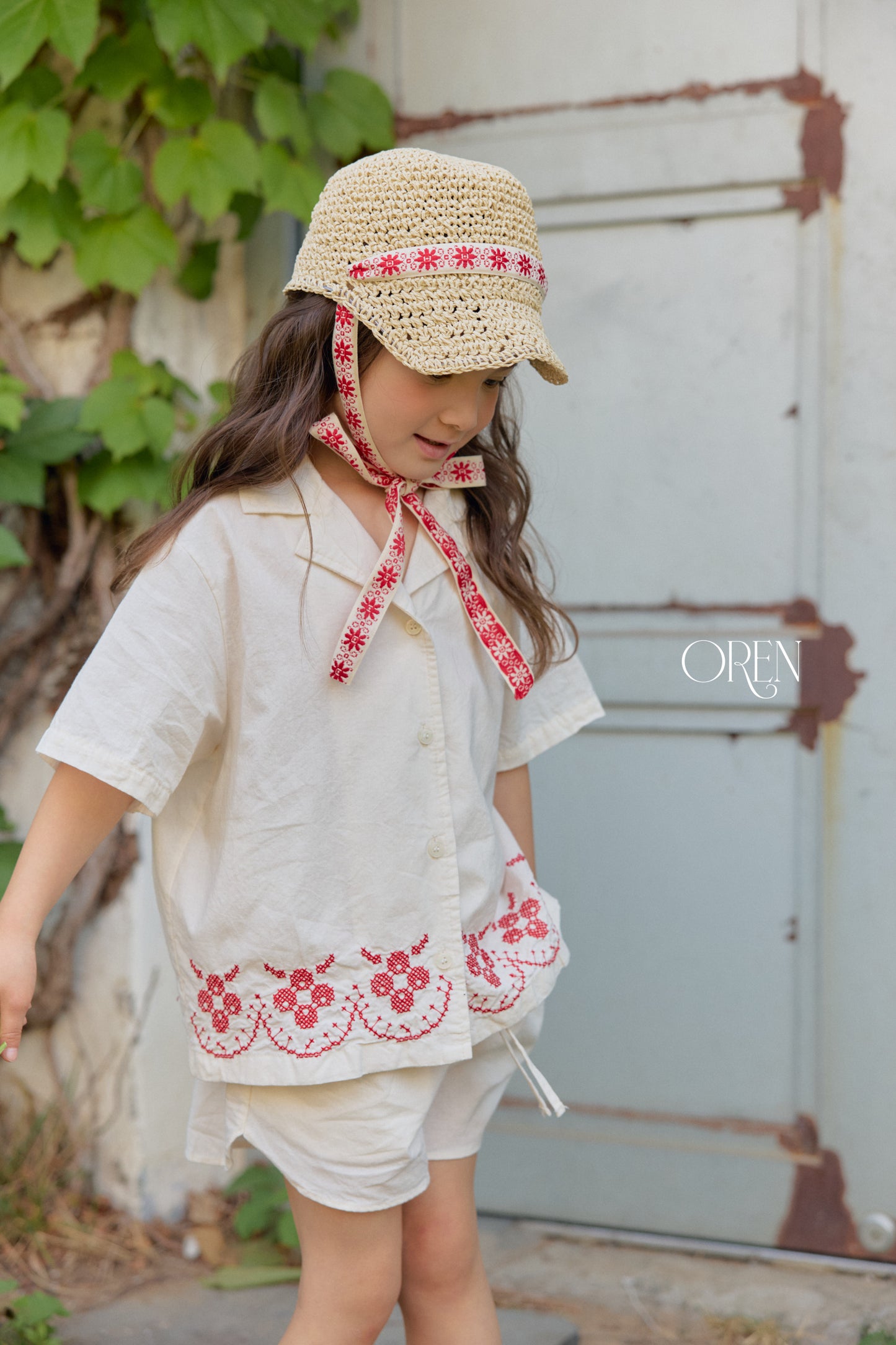 韓國童裝 26夏| OR60 Rosie Garden Shirt 羅西花園襯衫 (90-120)