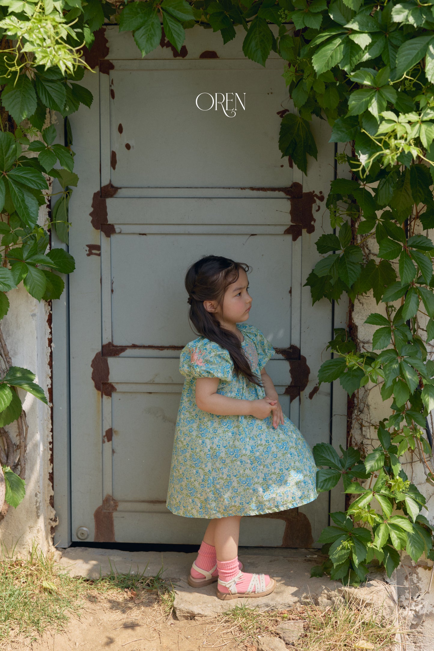 韓國童裝 26夏| OR72 Solara Smocking Dress 索拉拉抓皺洋裝 (90-120)