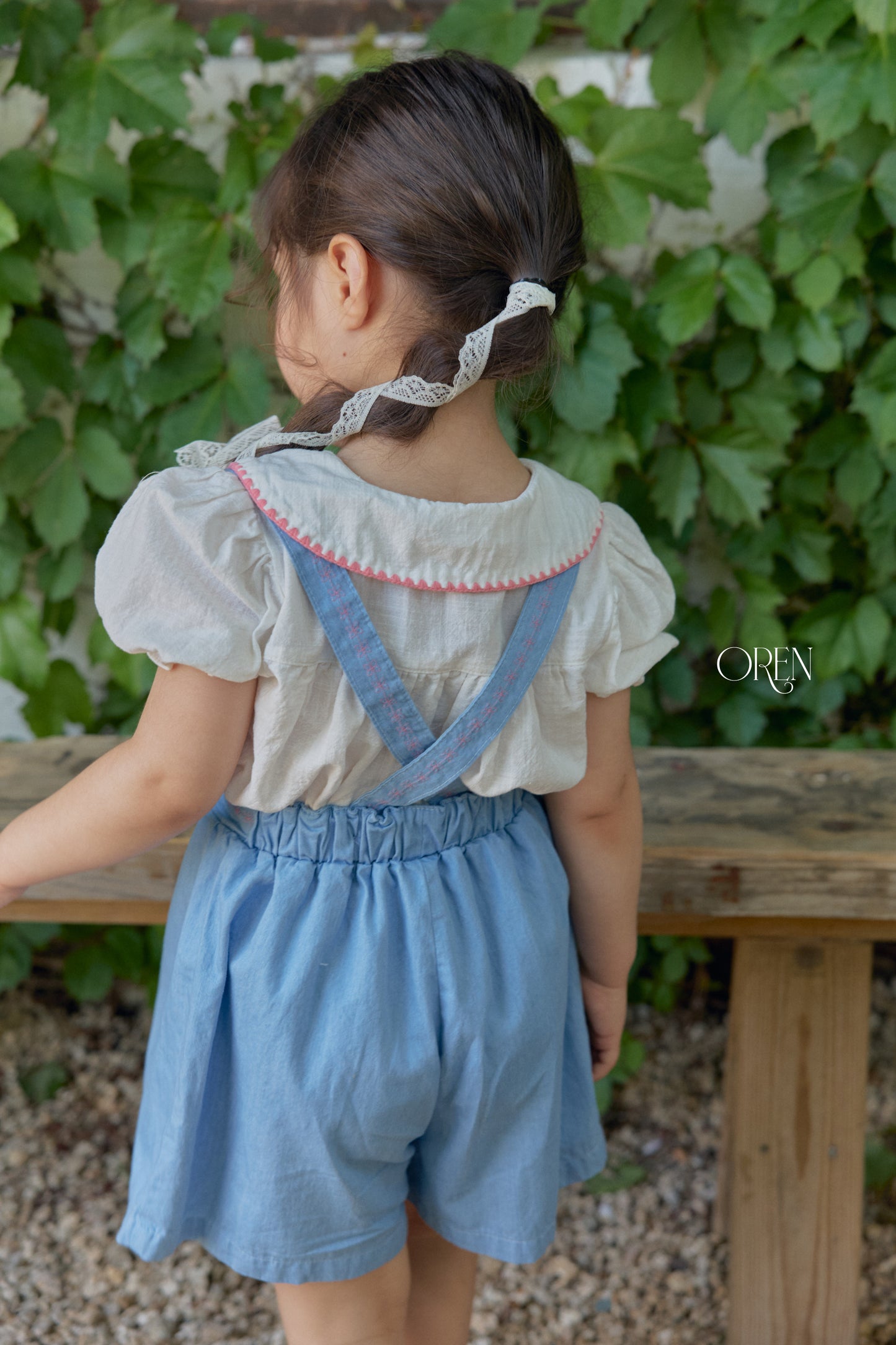 韓國童裝 26夏| OR81 Soleil Denim Overall 索雷伊牛仔吊帶褲 (90-120)