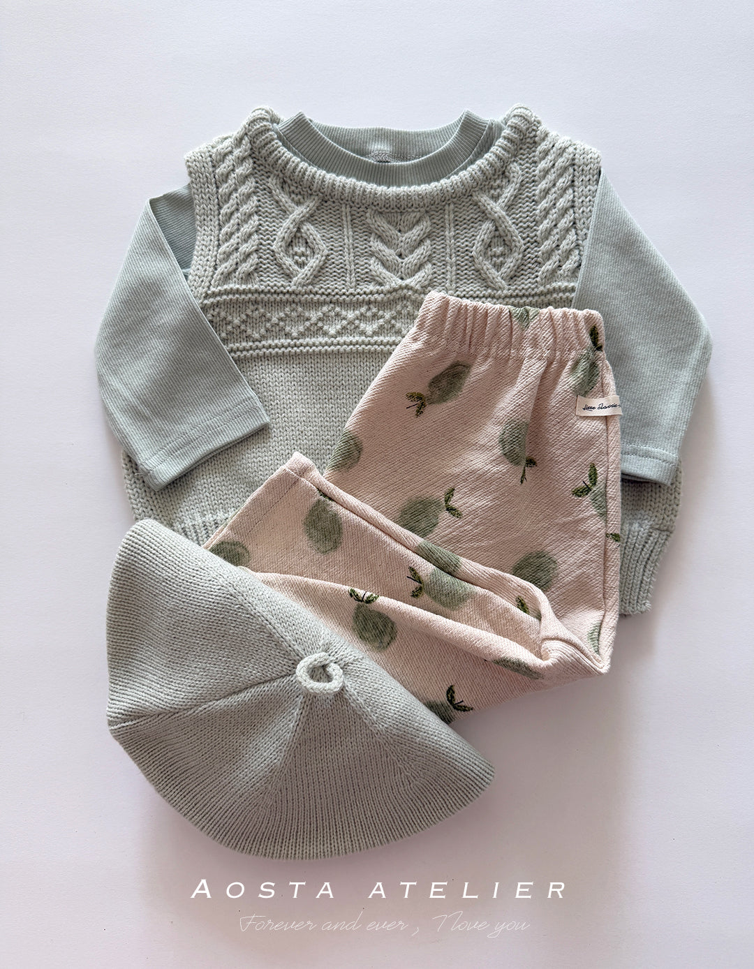 韓國童裝 26春 | AO26105 Knit Beret