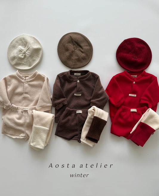 韓國童裝 25秋冬 | AO254011  Knit Beret