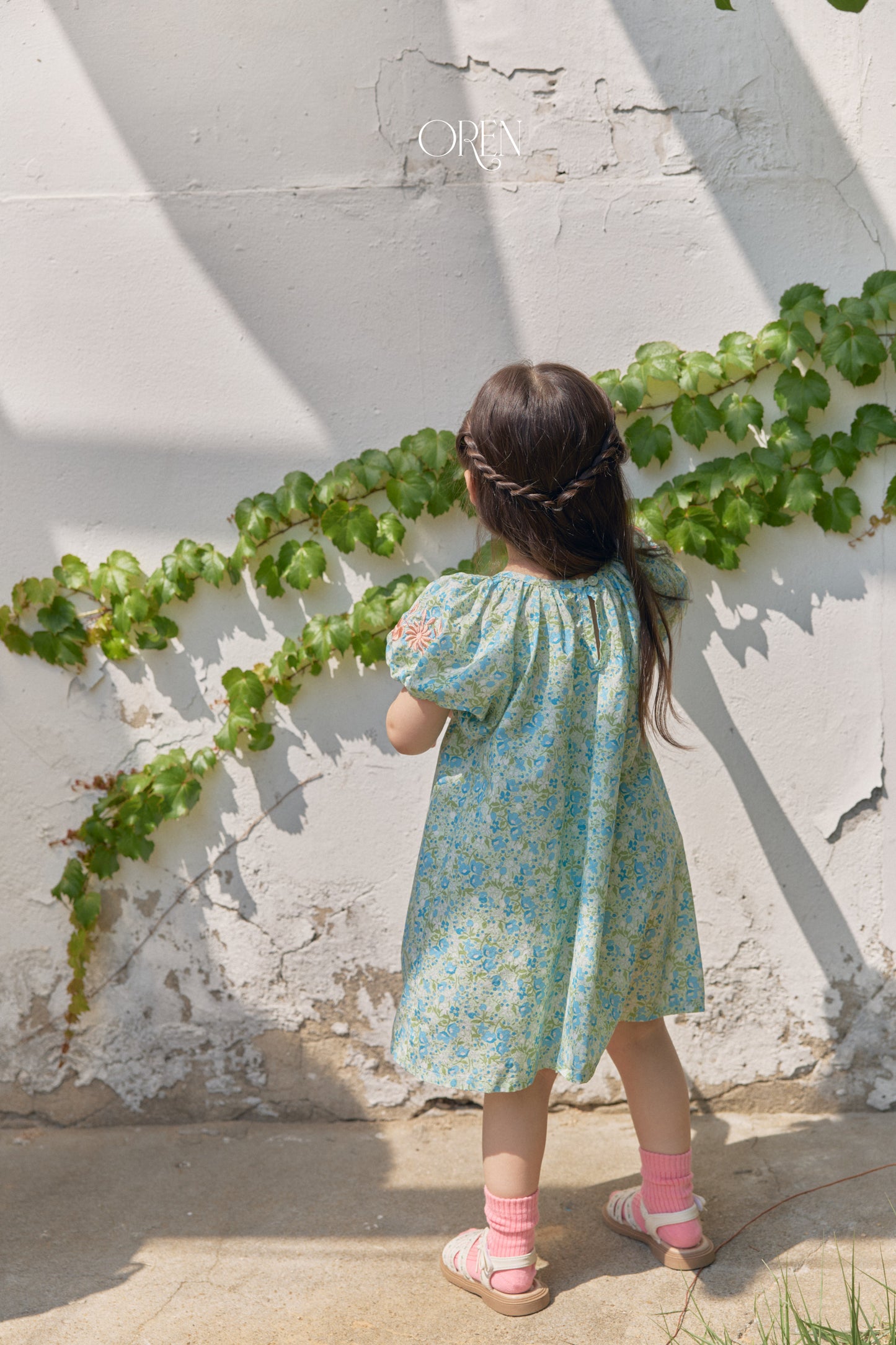 韓國童裝 26夏| OR72 Solara Smocking Dress 索拉拉抓皺洋裝 (90-120)