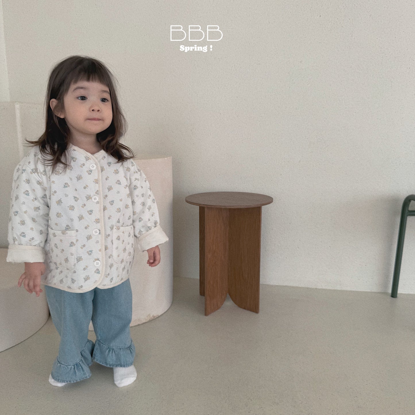 韓國童裝 26春 | BB21 Bebe Ruffle Romper Suit (70-110cm)