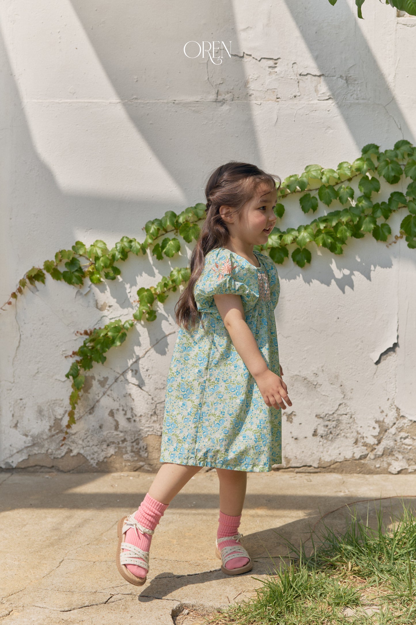 韓國童裝 26夏| OR72 Solara Smocking Dress 索拉拉抓皺洋裝 (90-120)
