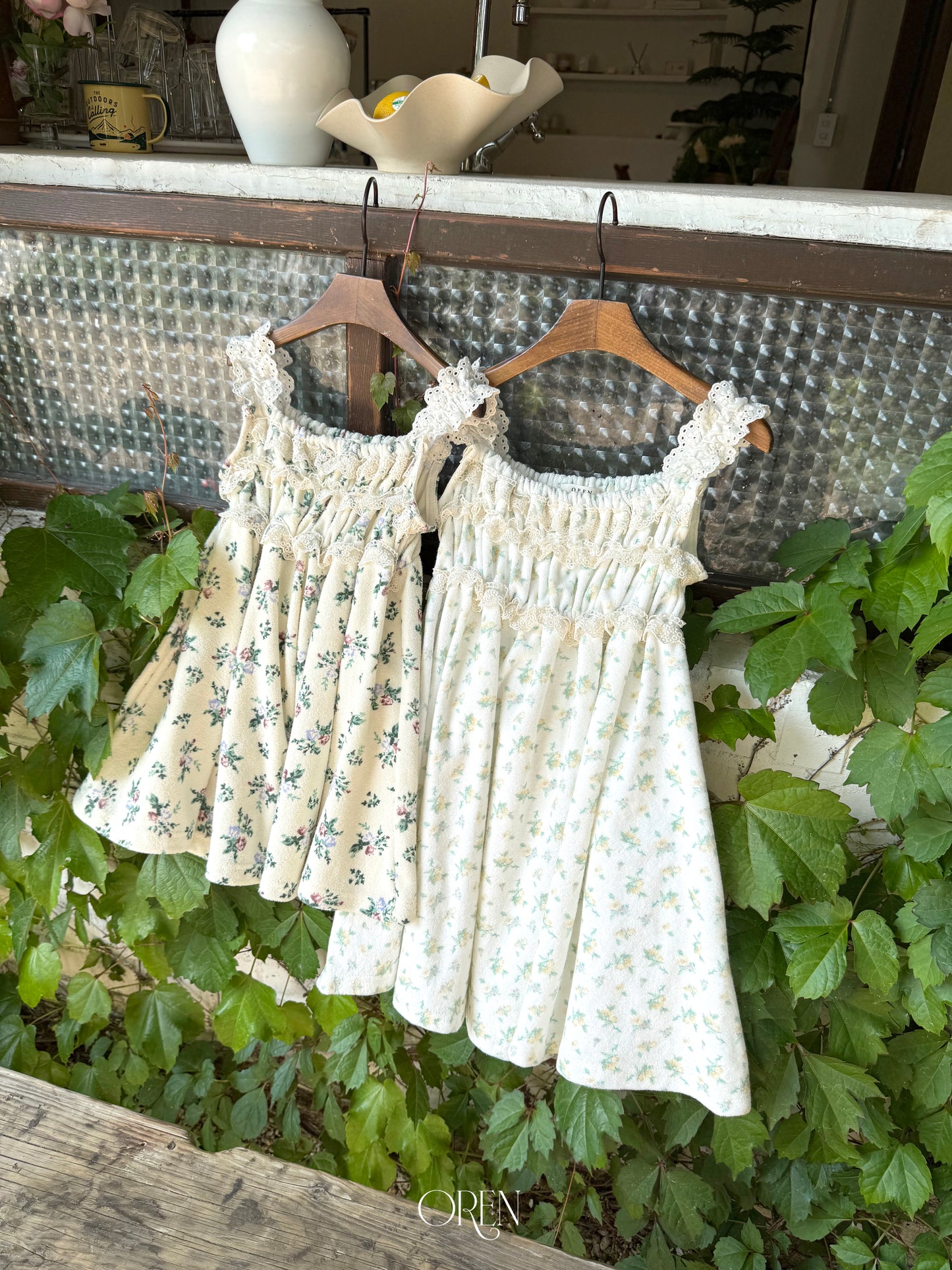 韓國童裝 26夏| OR89 Rosie Dress 羅西毛巾布洋裝 (90-120)