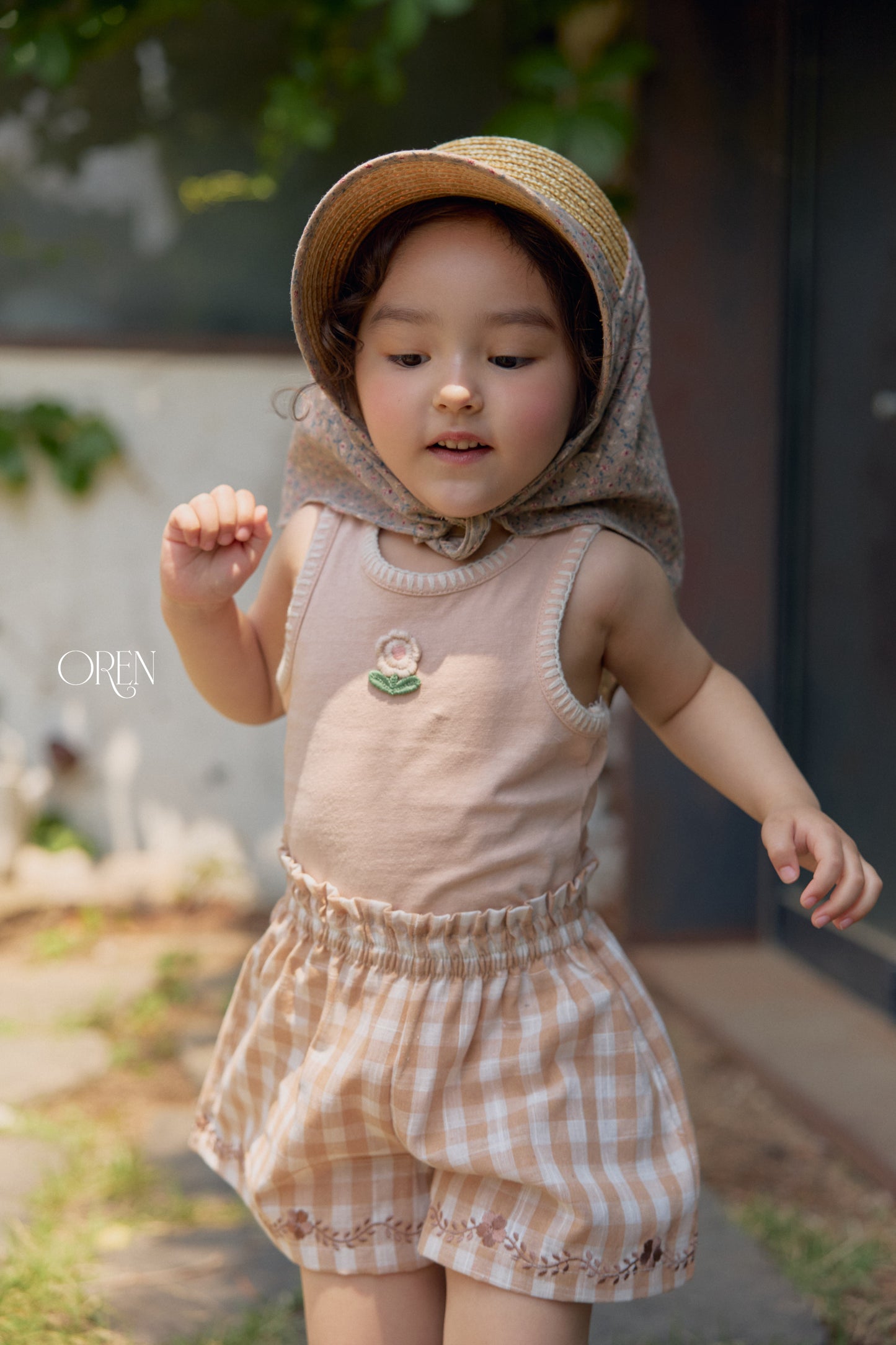 韓國童裝 26夏| OR67 Siero Embroidery Shorts 希耶羅刺繡短褲 (90-120)