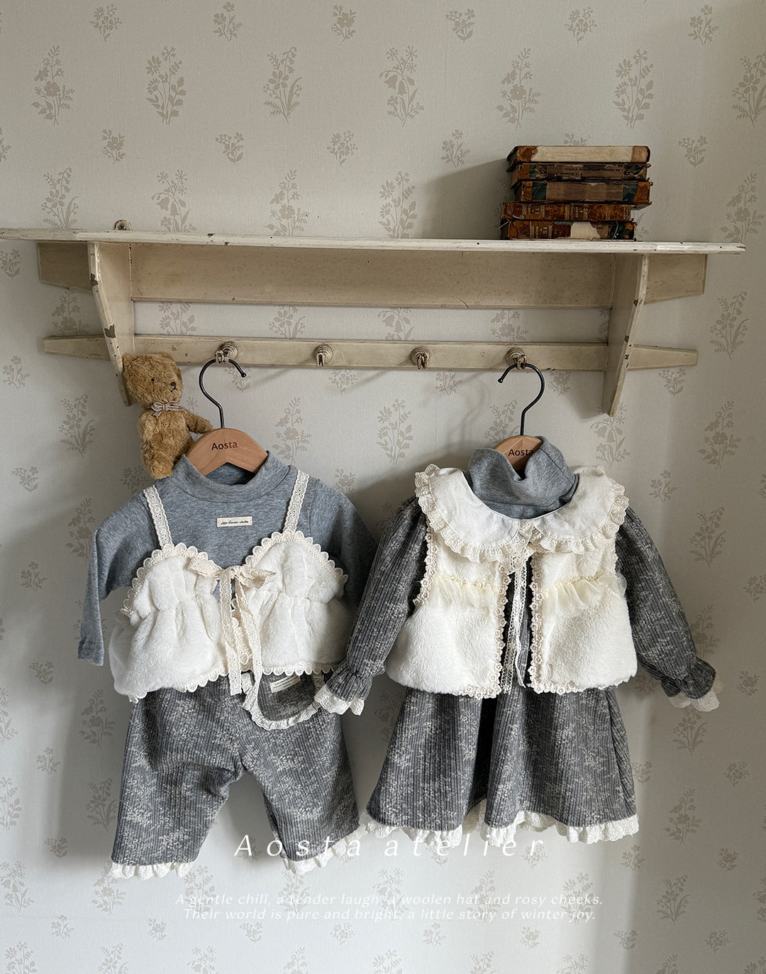 韓國童裝 25秋冬 | AO25563 Fake Turtleneck