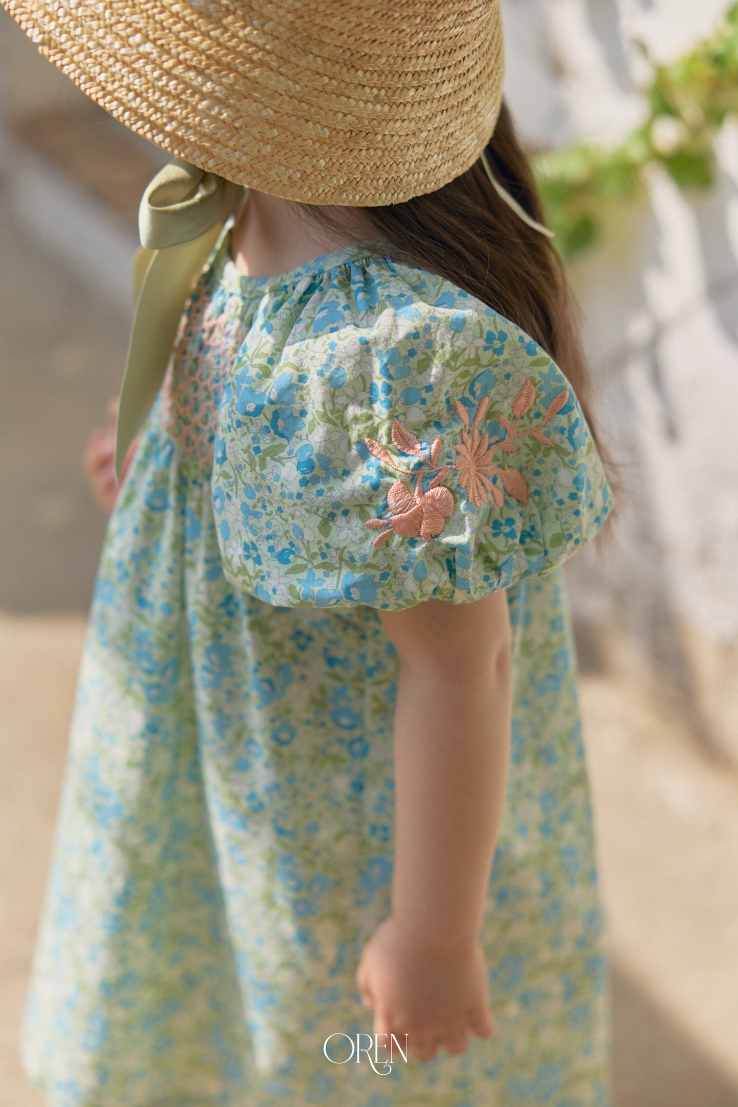 韓國童裝 26夏| OR72 Solara Smocking Dress 索拉拉抓皺洋裝 (90-120)