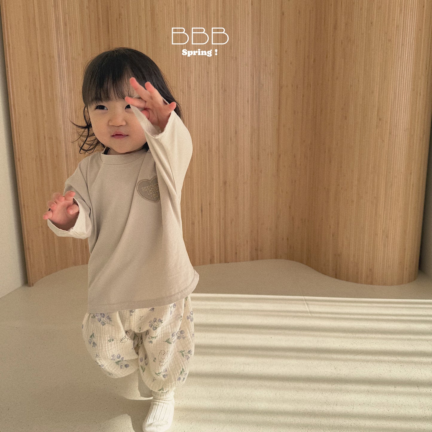 韓國童裝 26春 | BB06 Bebe Heart Box T-shirt (70-110cm)