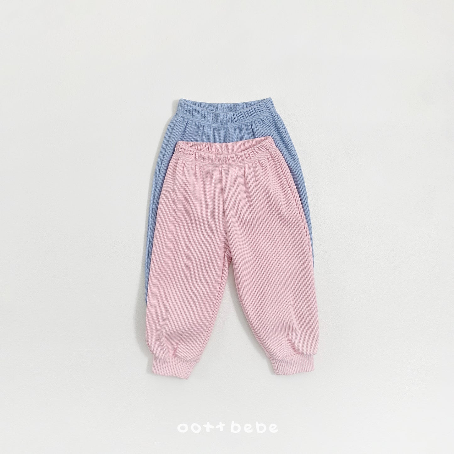 韓國童裝 26SS | OT31 Lettering Waffle Kids Top and Bottom Set (75-120cm)