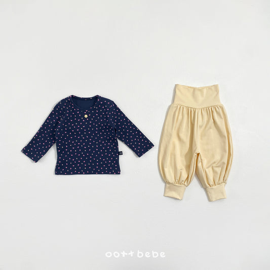 韓國童裝 26SS | OT20 Cozy Floral Kids Top and Bottom Set (75-120cm)