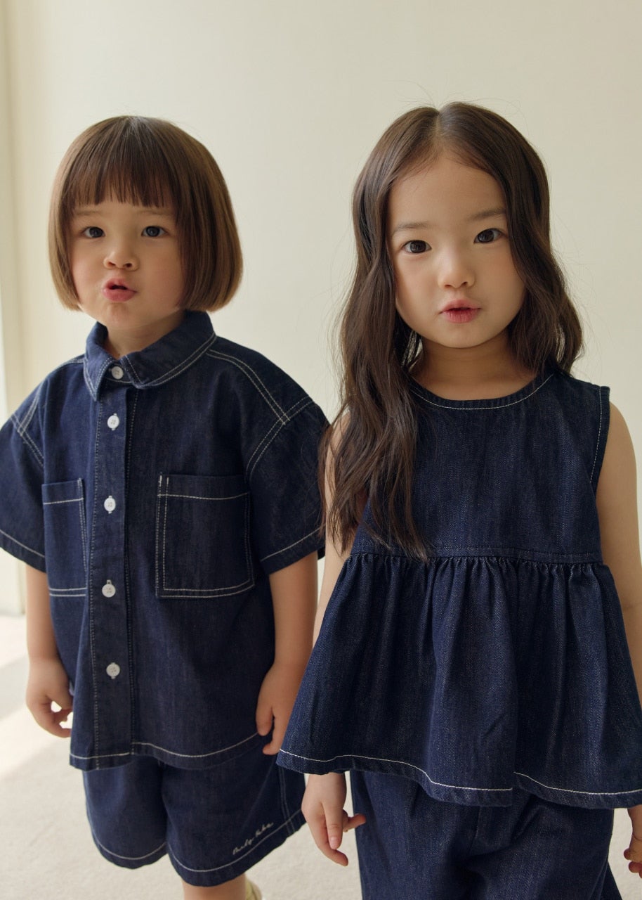韓國童裝 26夏| DD26 Work Denim Shirt (75-140cm)