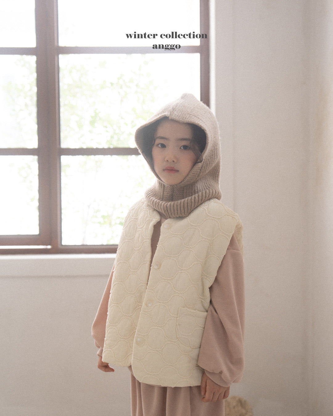 \限時預購/ 韓國童裝  AG25201 Balaclava (Hat and Neck warmer)