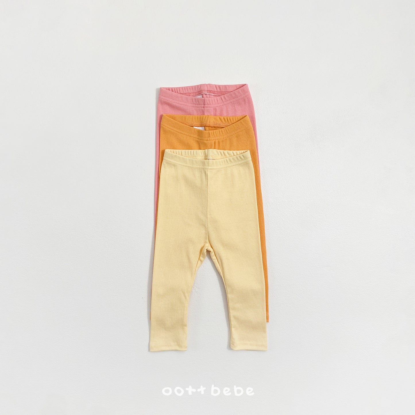 韓國童裝 26SS | OT08 Picnic Modal Ribbed Kids Top and Bottom Set (75-120cm)