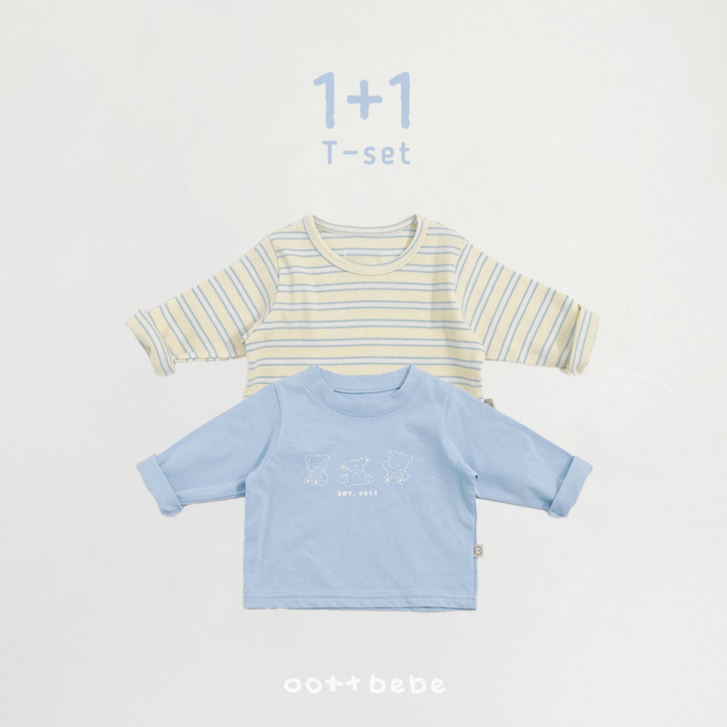 韓國童裝 26SS | OT14 Kids 1+1 Daily Tee Set (75-120cm)