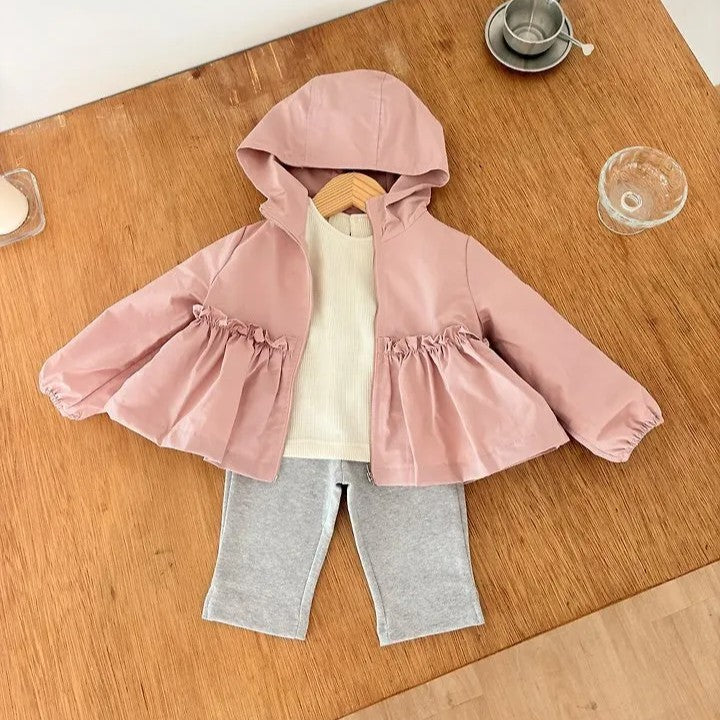 韓國童裝 26秋| OH12 Frill Windbreaker Jumper 外套