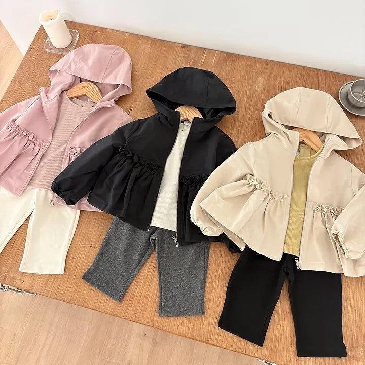 韓國童裝 26秋| OH12 Frill Windbreaker Jumper 外套