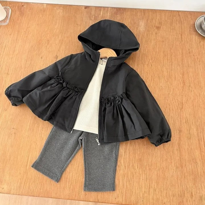 韓國童裝 26秋| OH12 Frill Windbreaker Jumper 外套