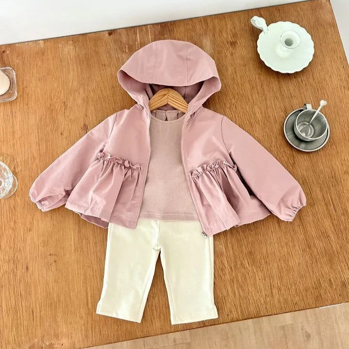 韓國童裝 26秋| OH12 Frill Windbreaker Jumper 外套