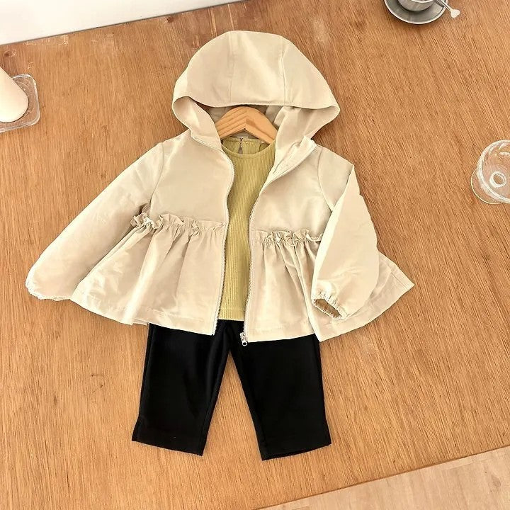 韓國童裝 26秋| OH12 Frill Windbreaker Jumper 外套