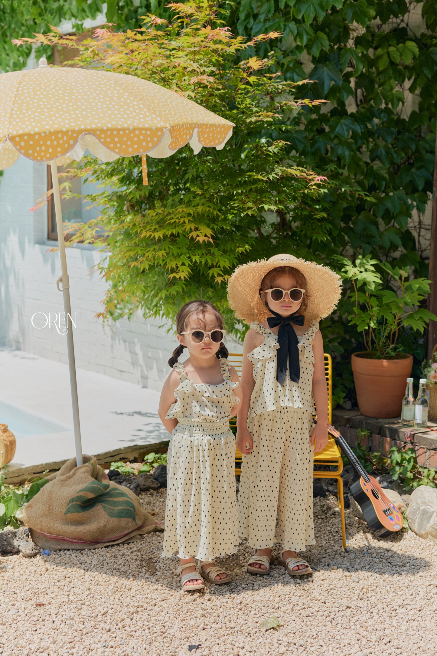 韓國童裝 26夏| OR94 Serene Raffia Sun Hat 塞雷娜拉菲草遮陽帽 (One Size)