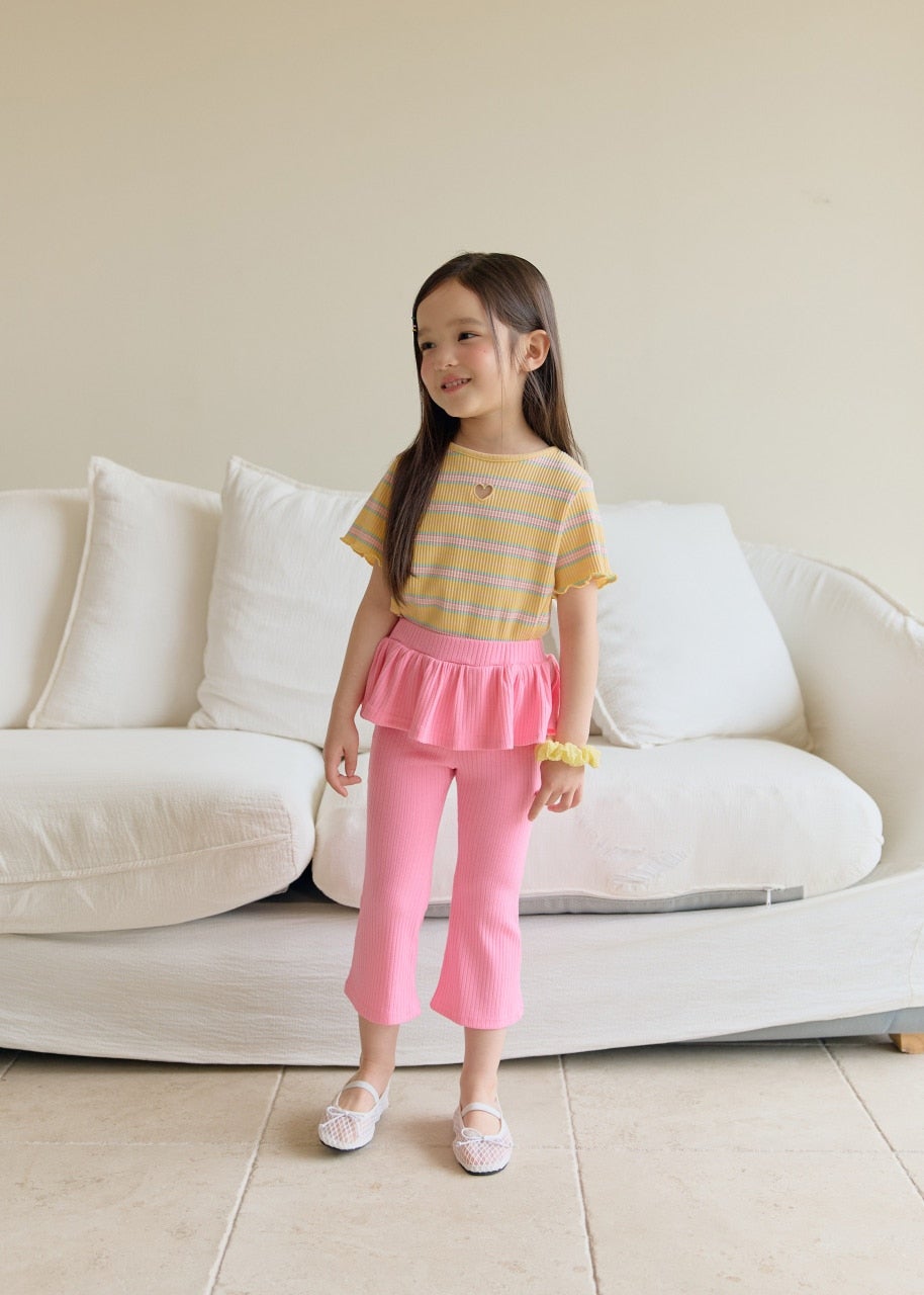 韓國童裝 26夏| DD33 Bootcut Frill Pants (75-140cm)