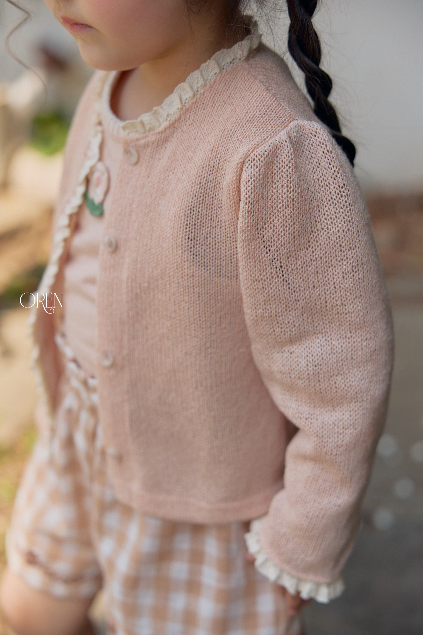 韓國童裝 26夏| OR65 Siero Cone Cardigan 希耶羅圓錐針織外套 (90-120)