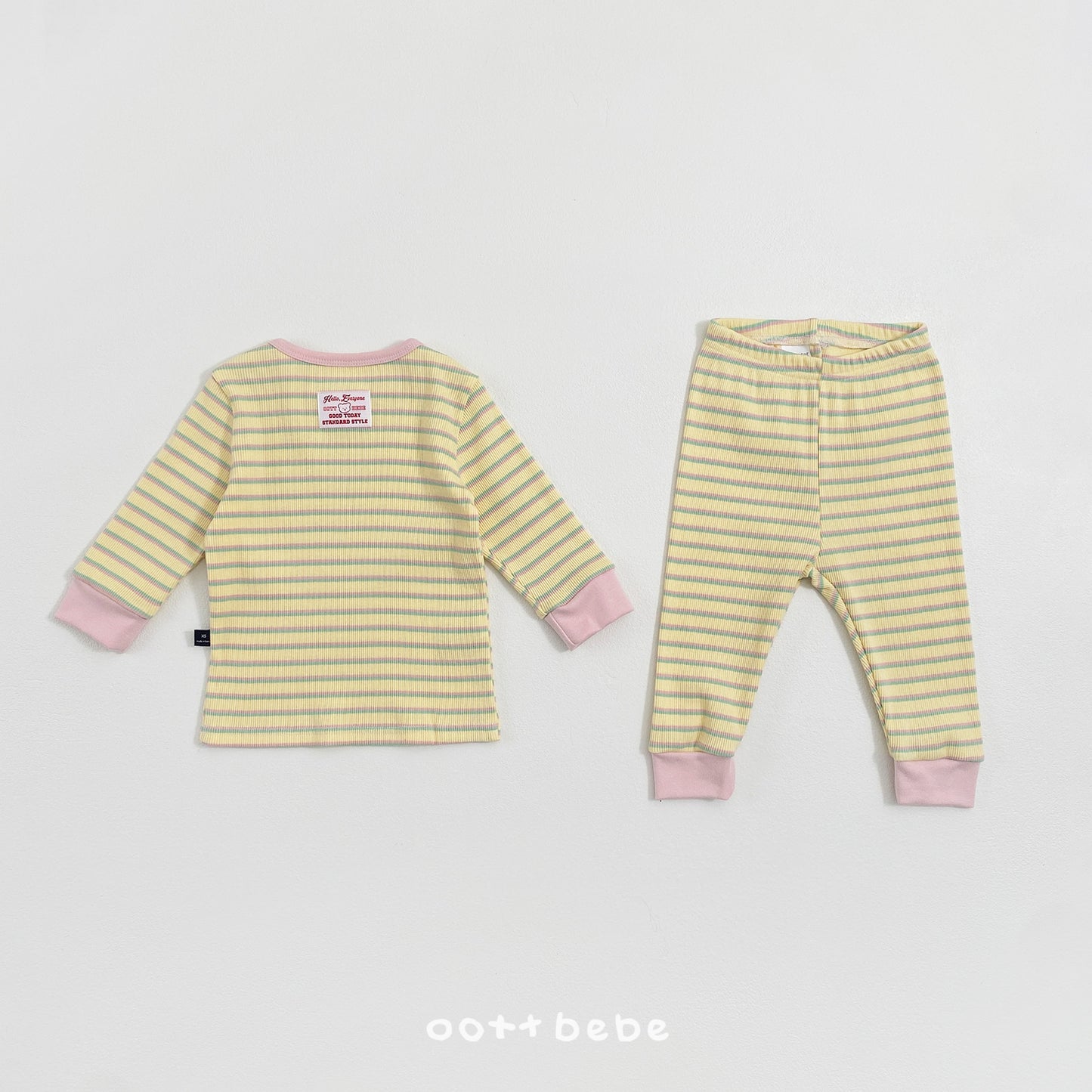 韓國童裝 26SS | OT06 Apollo Stripe Kids Top and Bottom Set (75-120cm)