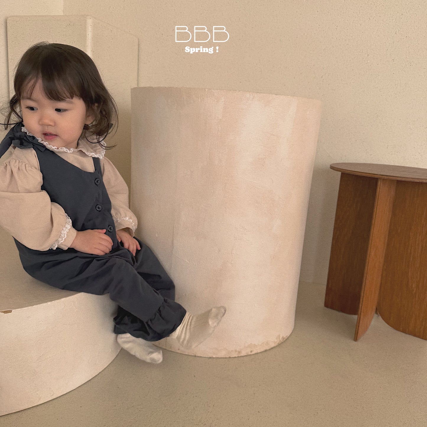 韓國童裝 26春 | BB21 Bebe Ruffle Romper Suit (70-110cm)