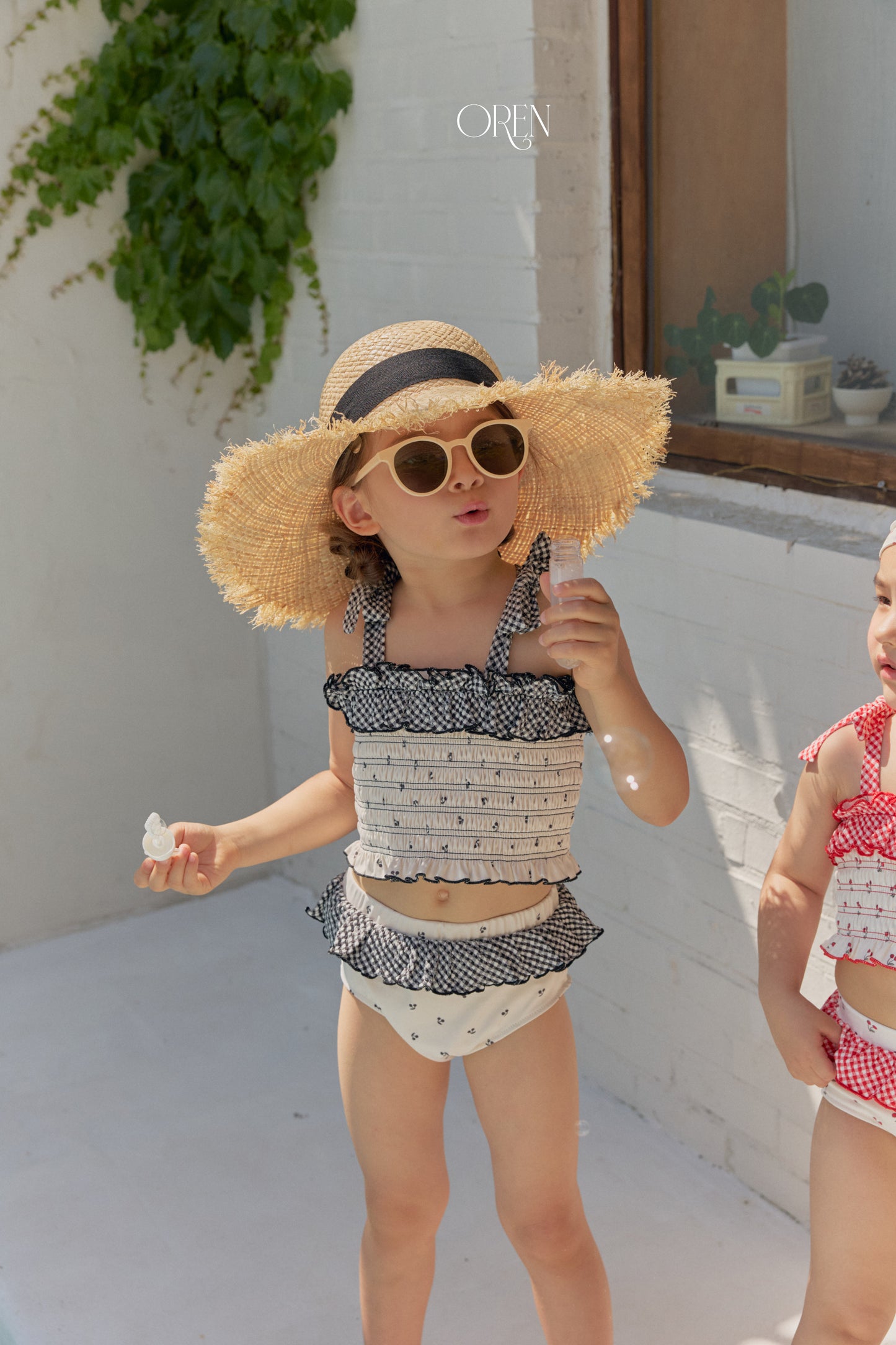 韓國童裝 26夏| OR94 Serene Raffia Sun Hat 塞雷娜拉菲草遮陽帽 (One Size)