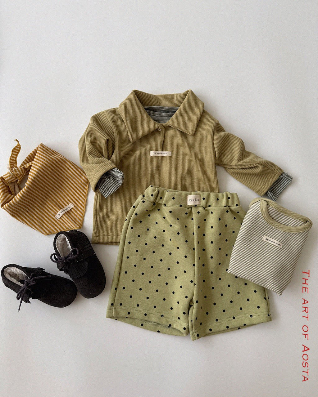韓國童裝 26秋| AO12 Dot Tongtong Pants 褲子 (70-110)