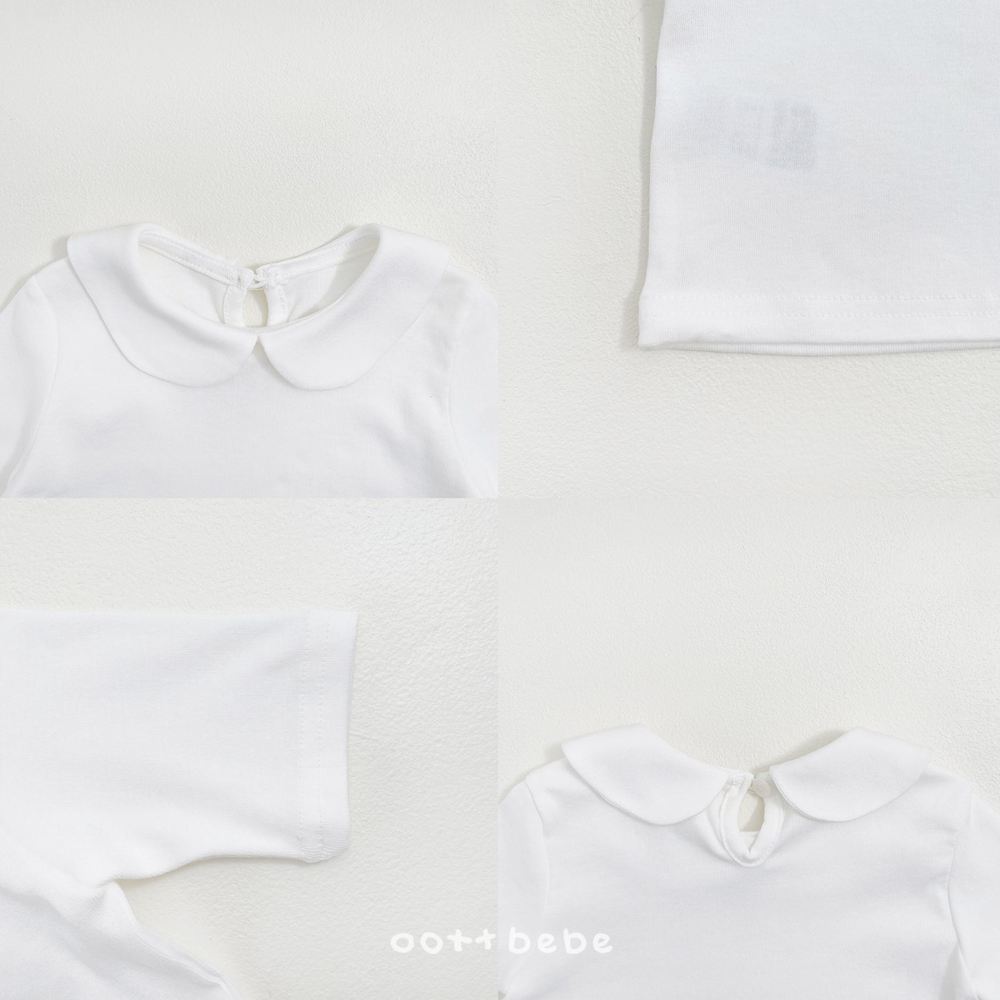 韓國童裝 26SS | OT02 6/4 sleeve Collar Tee (75-120cm)