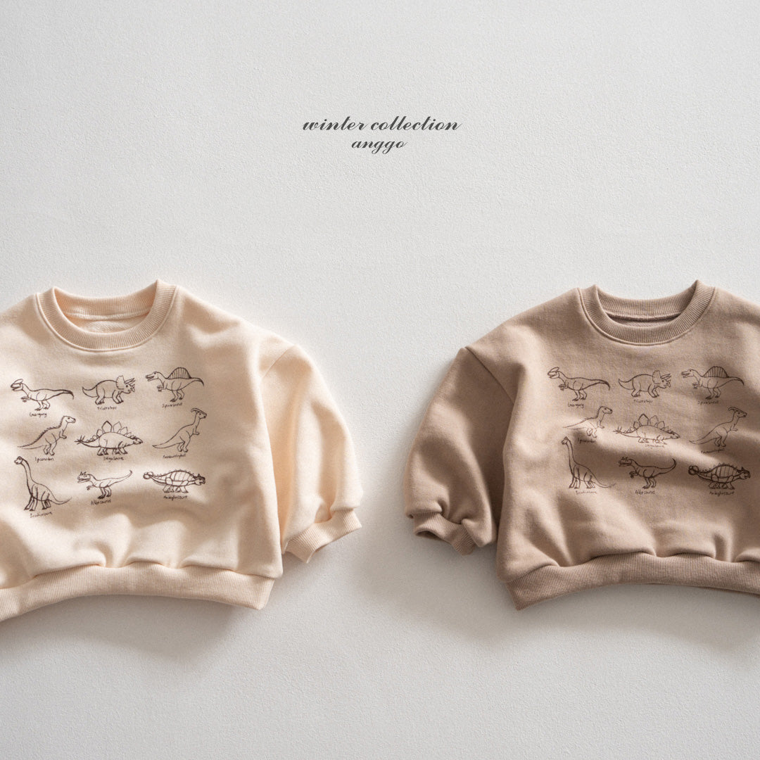 \限時預購/ 韓國童裝  AG25232 Winter Dino Sweatshirt