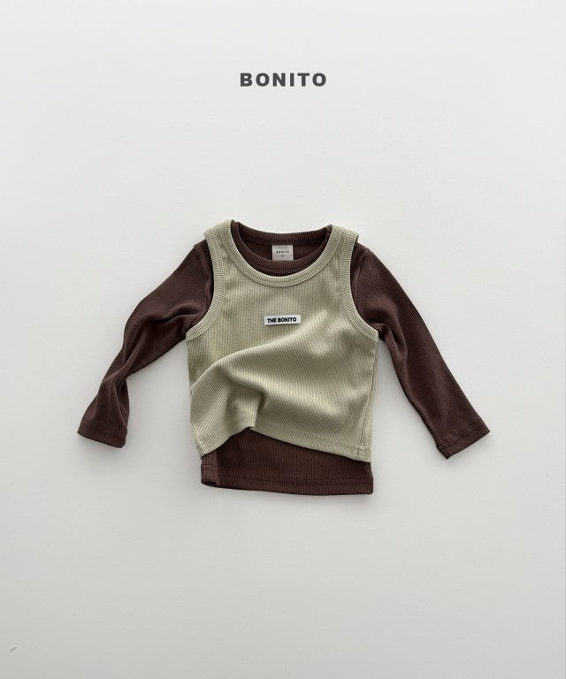 韓國童裝 26秋| BT02 Color Ribbed Tee 上衣 (80-140)