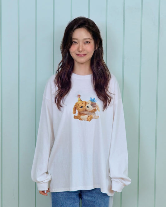 韓國童裝 26秋| OT09 Puppy Series Tee Adult 上衣