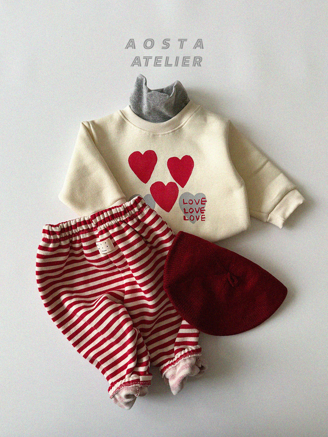 韓國童裝 25秋冬 | AO25563 Fake Turtleneck