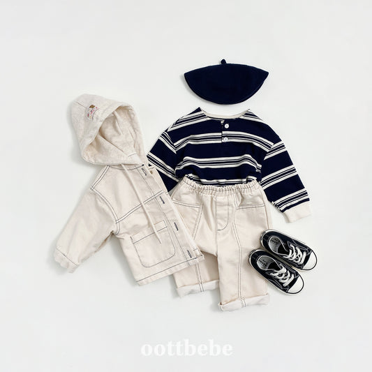 韓國童裝 | OT25325 Hooded Jacket