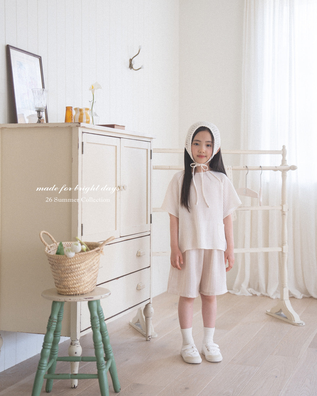 韓國童裝 26夏| AG03 Waffle T-shirt (80-120cm)