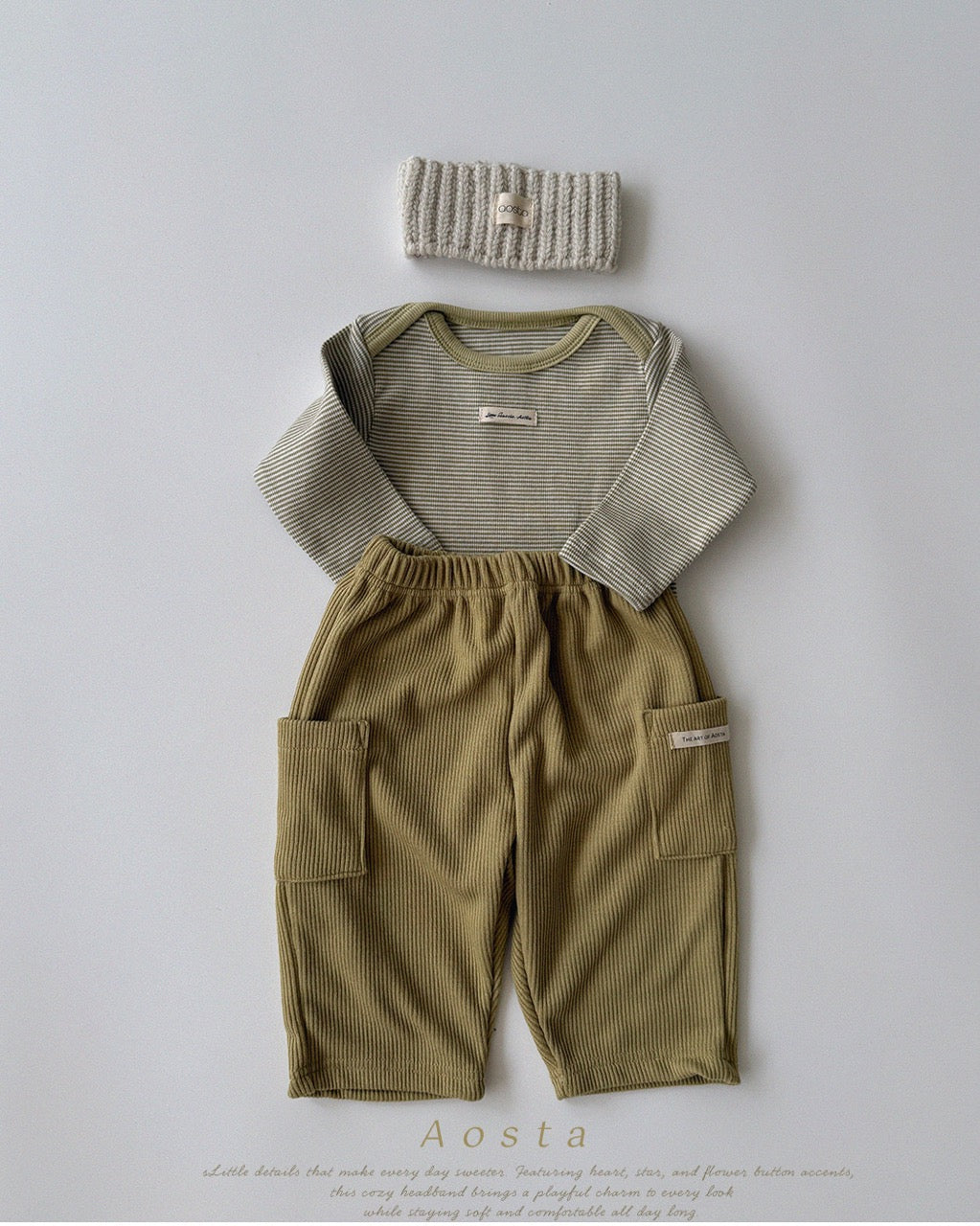韓國童裝 26秋| AO56 Mulmul Pants 褲子 (70-110)